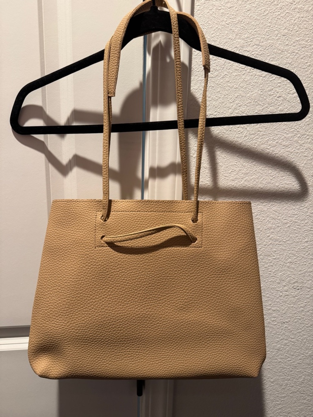 8 Other Reasons Beige Pebble-Textured Tote